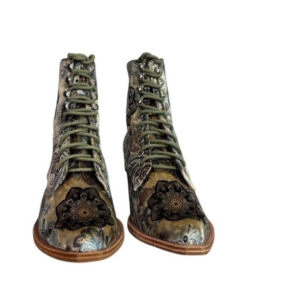 Jeffrey Campbell x Free People Elmcroft Ankle Boots Lace Up $200 Size 6.5 - Picture 4 of 10